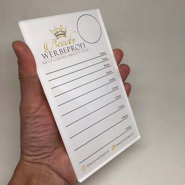 Hochwertige Wimpernplatte / Lashes / Wimpernverlängerung - mit deinem Studiologo - Image 3