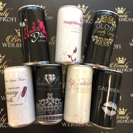 SECCO · HUGO · ENERGY - personalisierte Getränkedosen / Logodrink / inkl. Pfandkosten