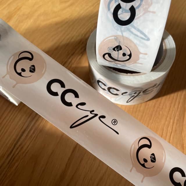 Klebeband / Paketband / mit Logo bedruckt / PVC / gold - silber / 36 Rollen - Image 3