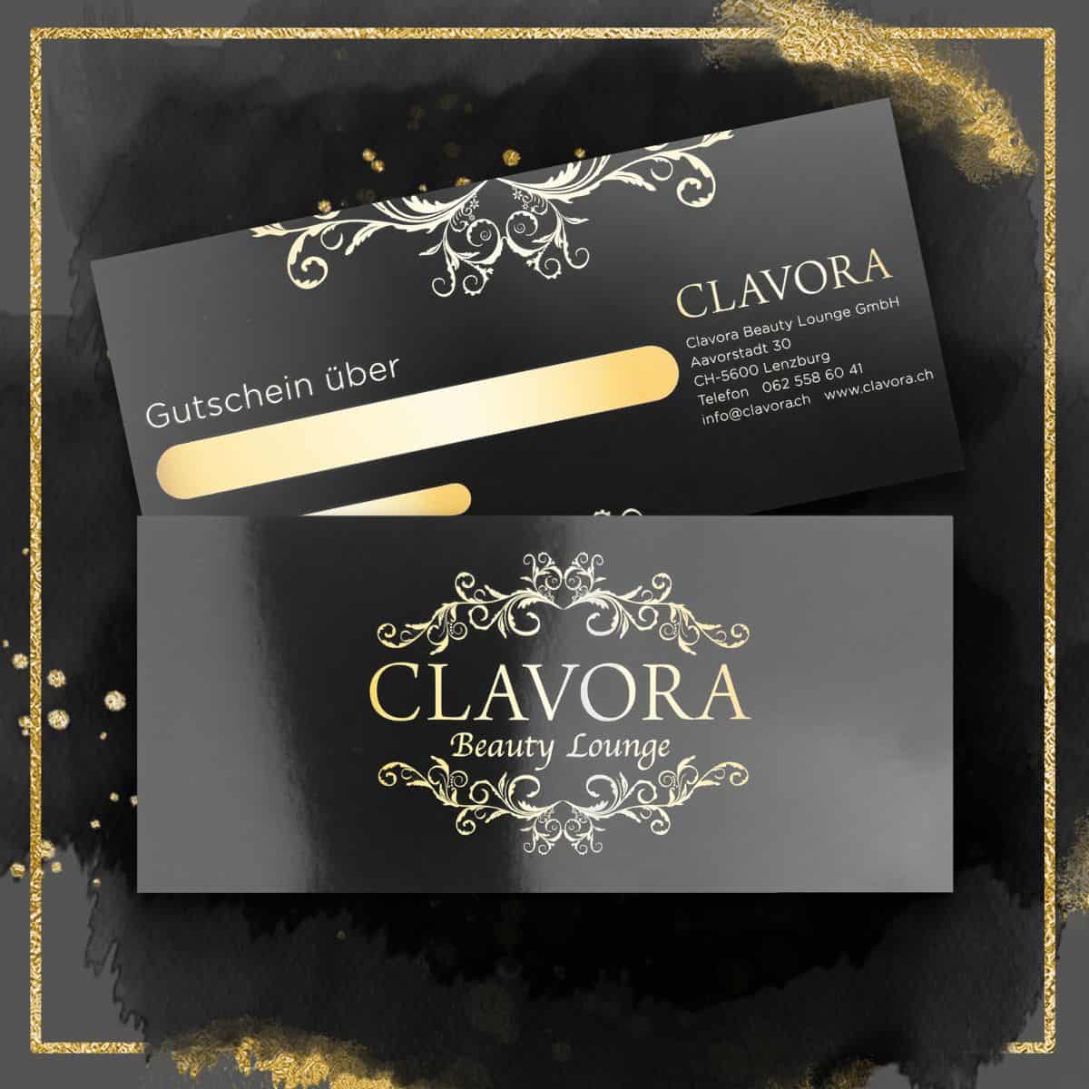 Glamouröser Gutschein, matt mit Softskin Oberfläche – Bild 10