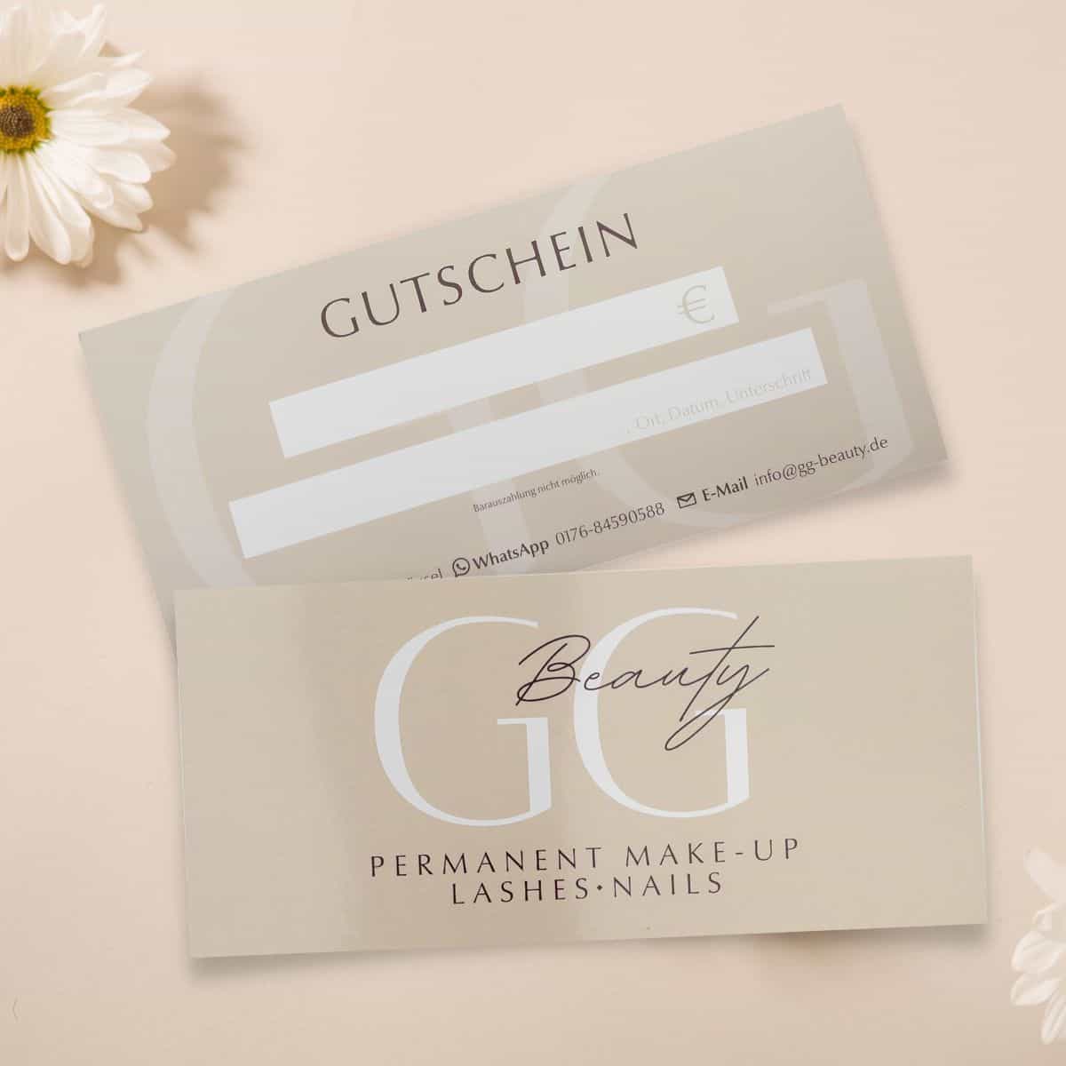 Glamouröser Gutschein, matt mit Softskin Oberfläche – Bild 9