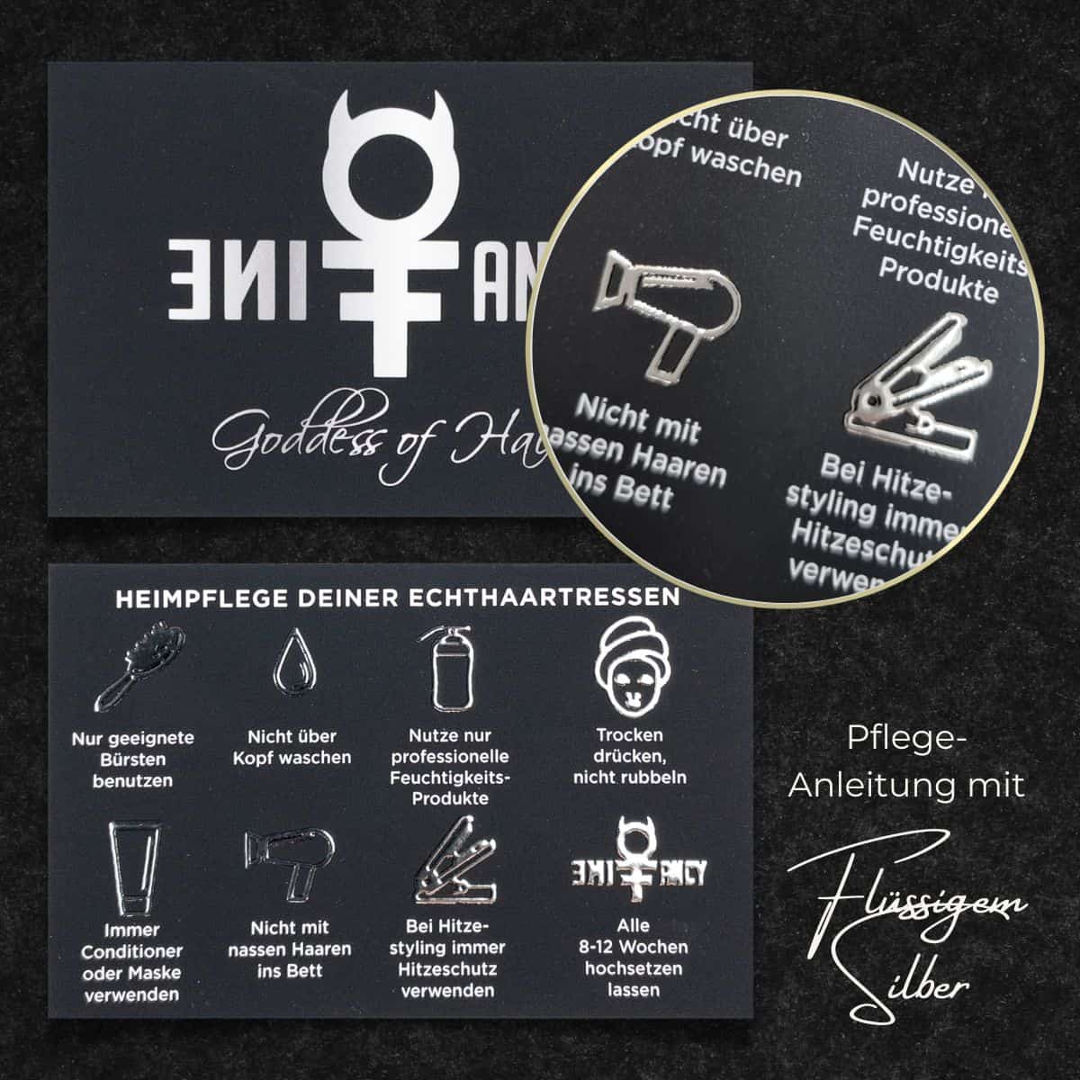 Pflegeanleitung Wimpernverlängerung / Microblading / Extensions  - Gold / Silber - Image 2