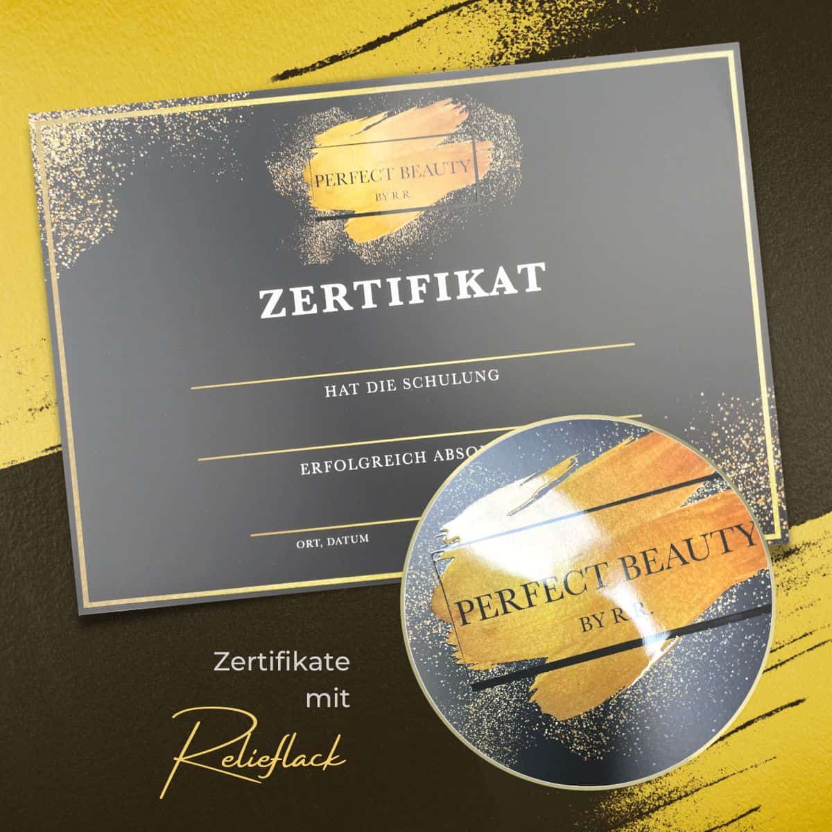 Exklusives Zertifikat / Schulungsurkunde mit Lackdetails / Klarlack - Image 5