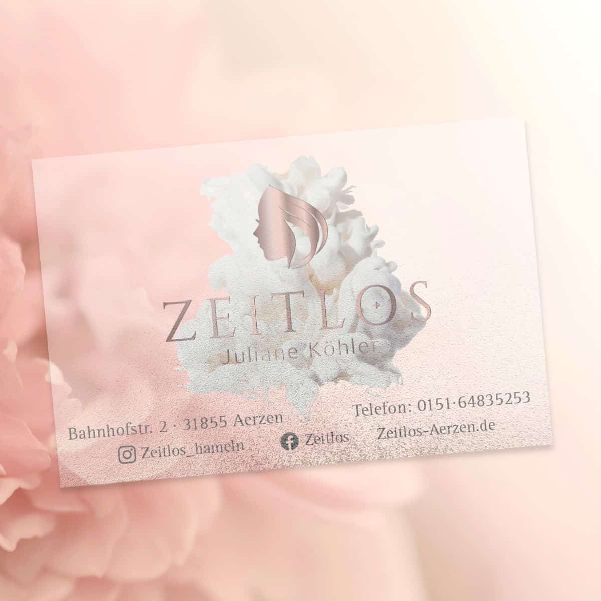 Visitenkarte aus KUNSTSTOFF  / Plastikvisitenkarte