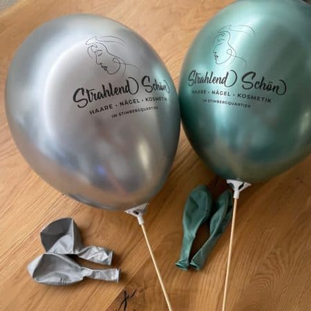 Luftballons - metallic - Ballon bedruckt mit Logo