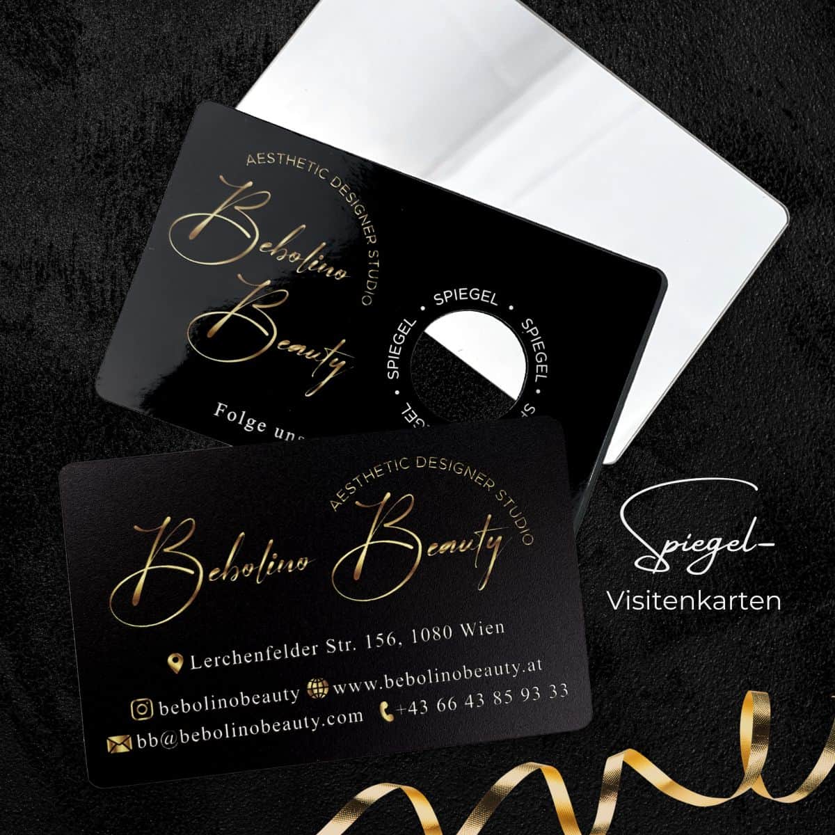 SPIEGEL-Visitenkarte / Taschenspiegel / Spiegelkarte - Image 6