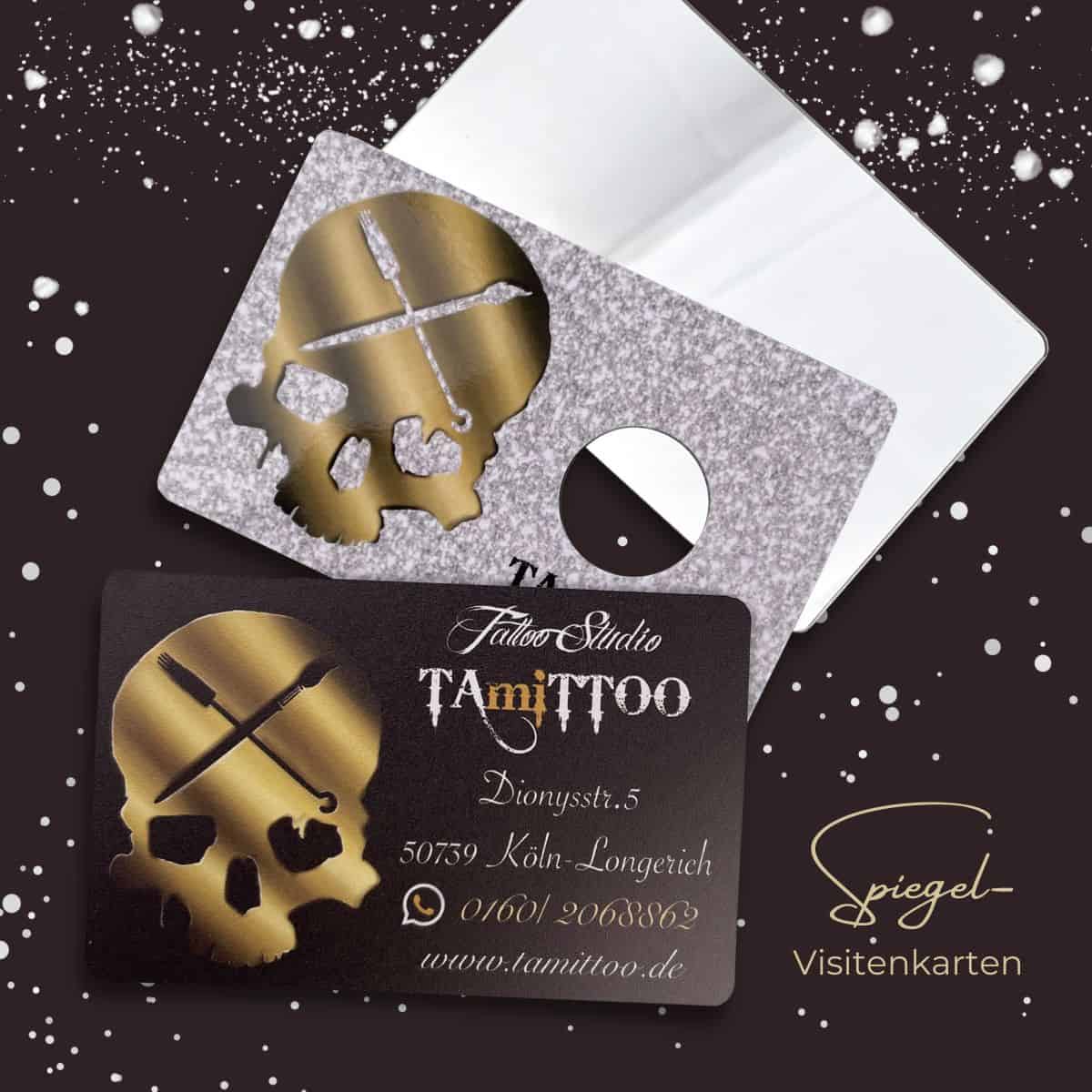 SPIEGEL-Visitenkarte / Taschenspiegel / Spiegelkarte - Image 4