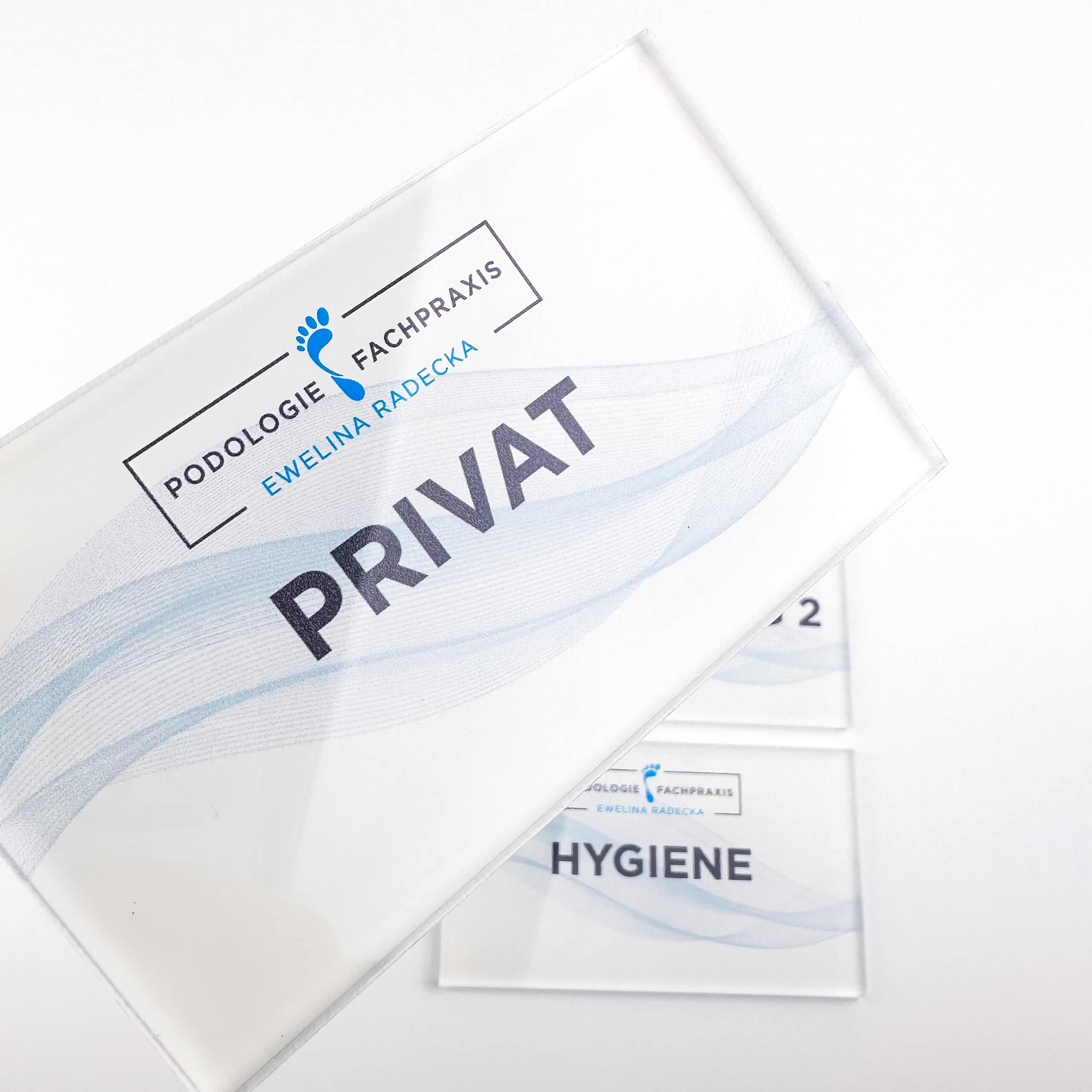 Exklusives Raumschild / Raumschilder / Türschild (WC, Personal, Raum 1 ) Acrylglas - Image 5