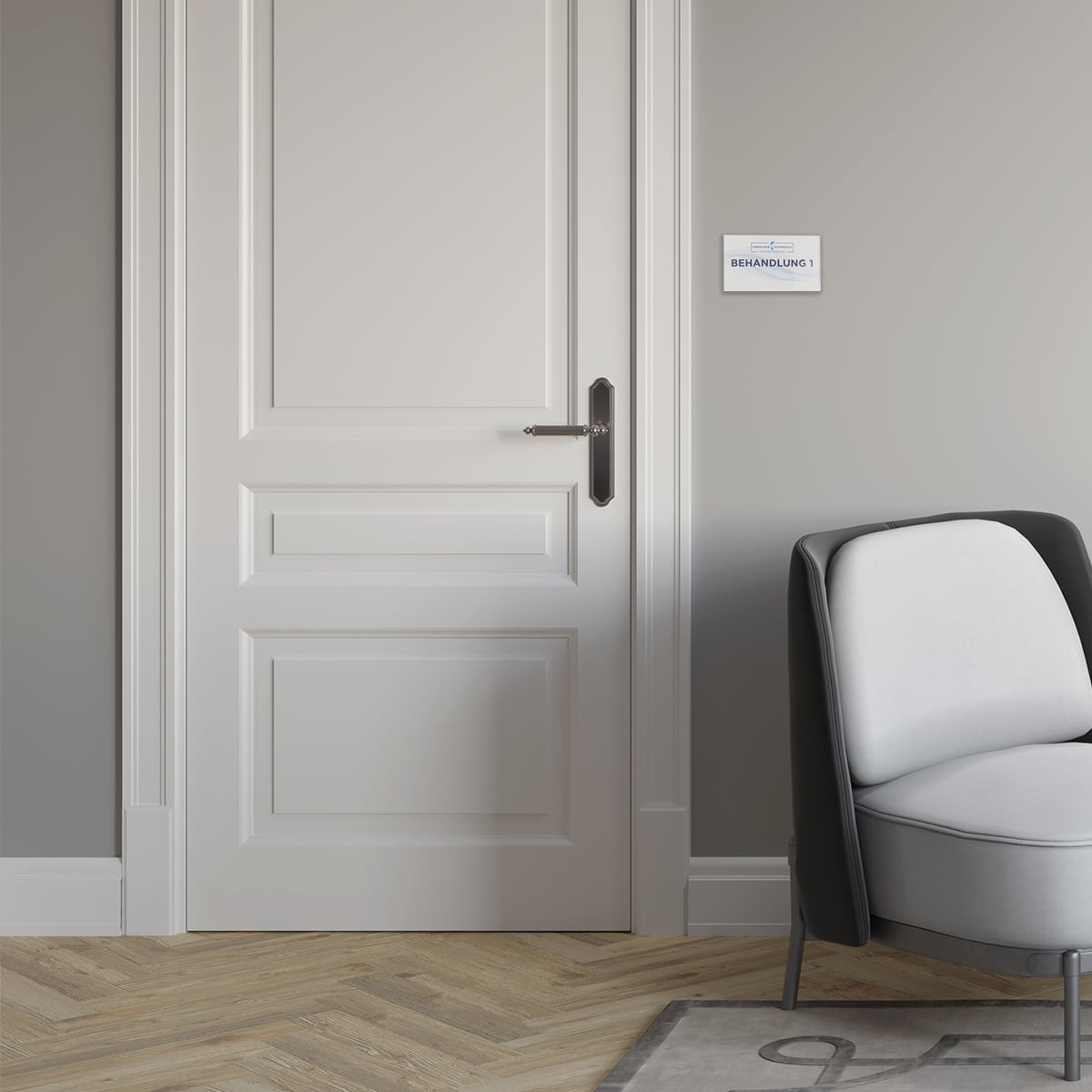 Exklusives Raumschild / Raumschilder / Türschild (WC, Personal, Raum 1 ) Acrylglas - Image 6