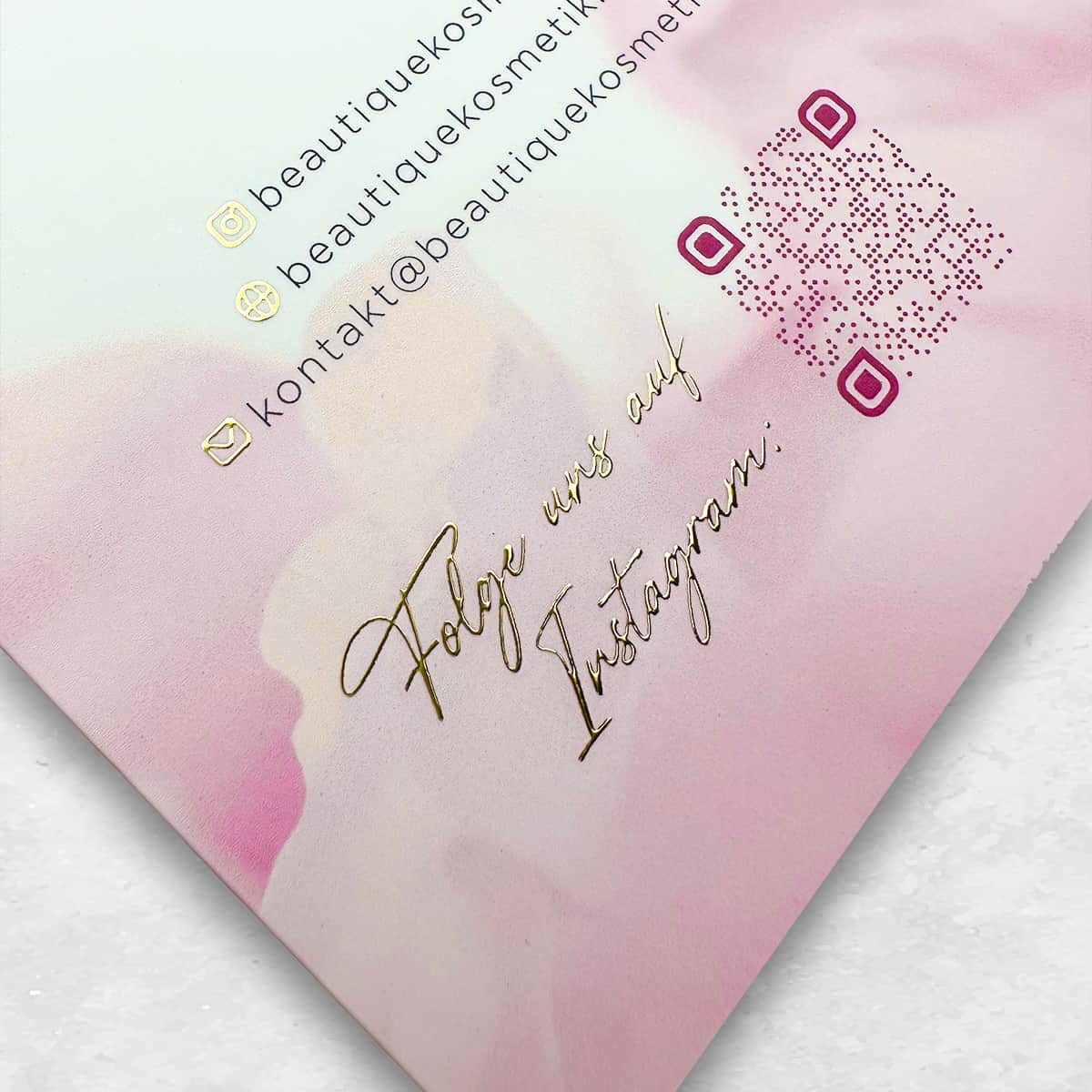 Exklusiver 6-seitiger Flyer / Faltblatt mit flüssigem Gold oder  Silber - Image 20