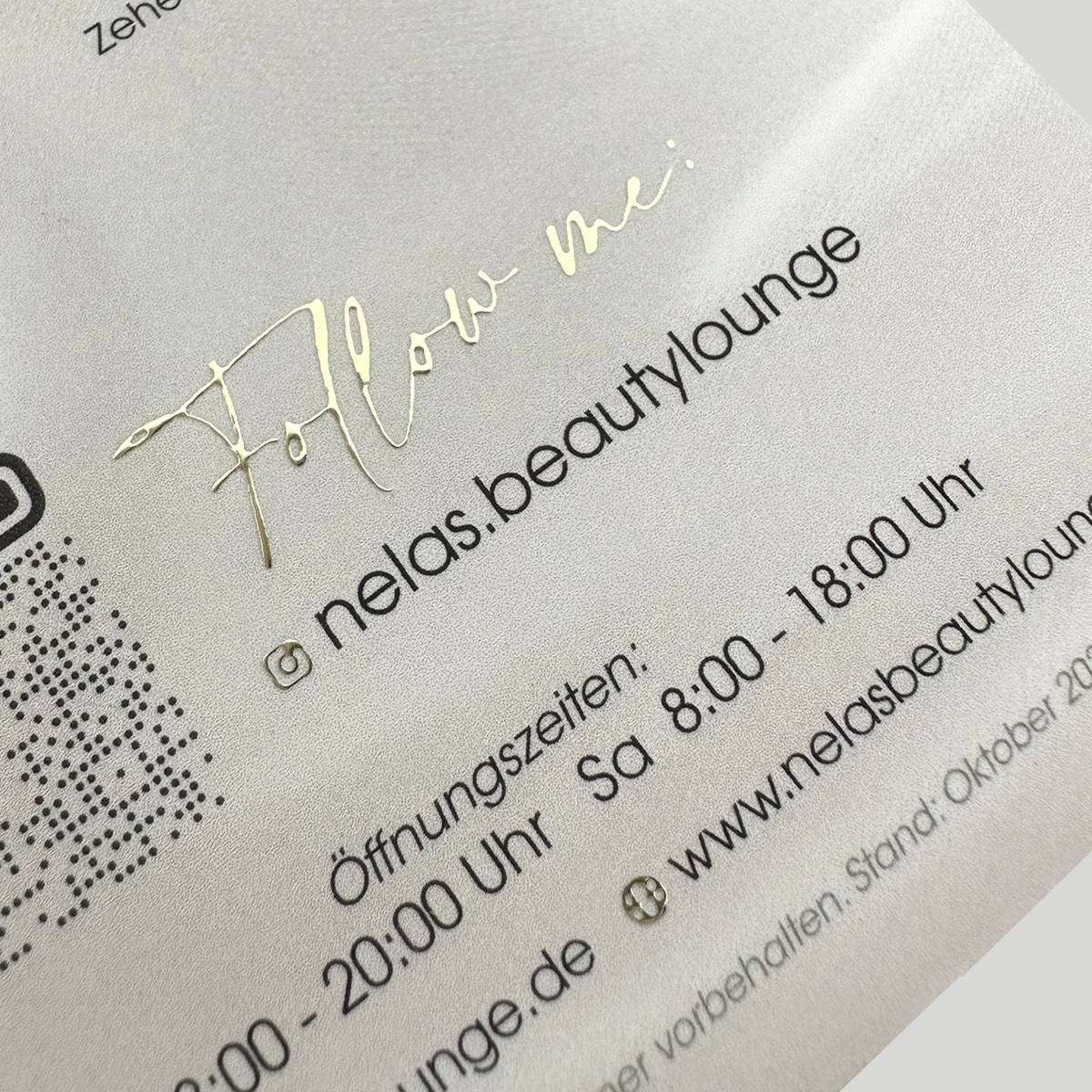 Exklusiver 6-seitiger Flyer / Faltblatt mit flüssigem Gold oder  Silber - Image 23