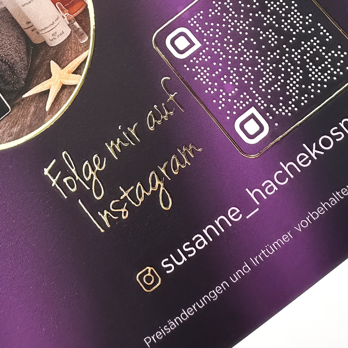 Exklusiver 6-seitiger Flyer / Faltblatt mit flüssigem Gold oder  Silber - Image 15