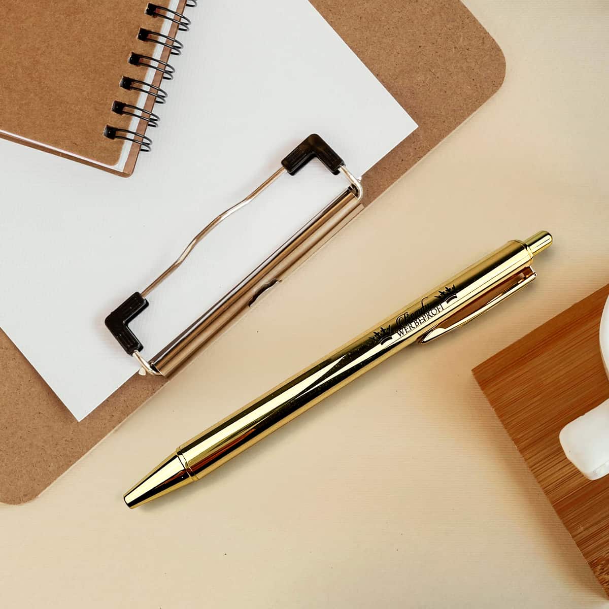 Kugelschreiber / Kuli / Pen gold / silber - Metall / mit Deinem Logo / ab 25 Stück – Bild 5