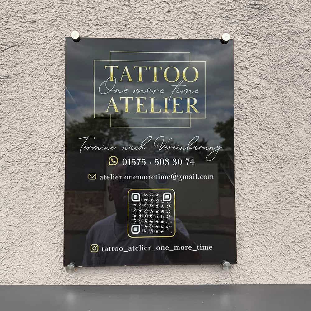 Exklusives Firmenschild / Werbeschild aus Acrylglas 20x30 oder 30x40cm - Image 2