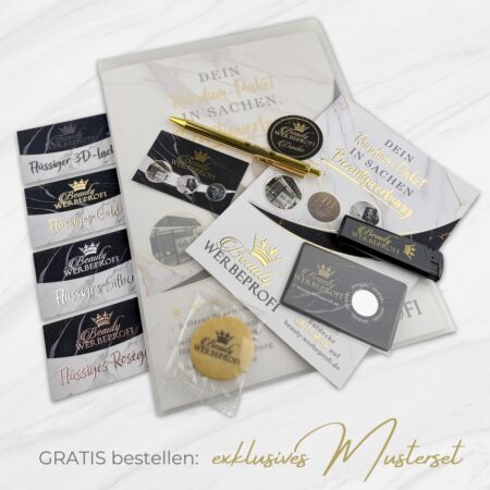 Exklusives Musterset mit Premium-Druckveredelungen / Kostenfrei